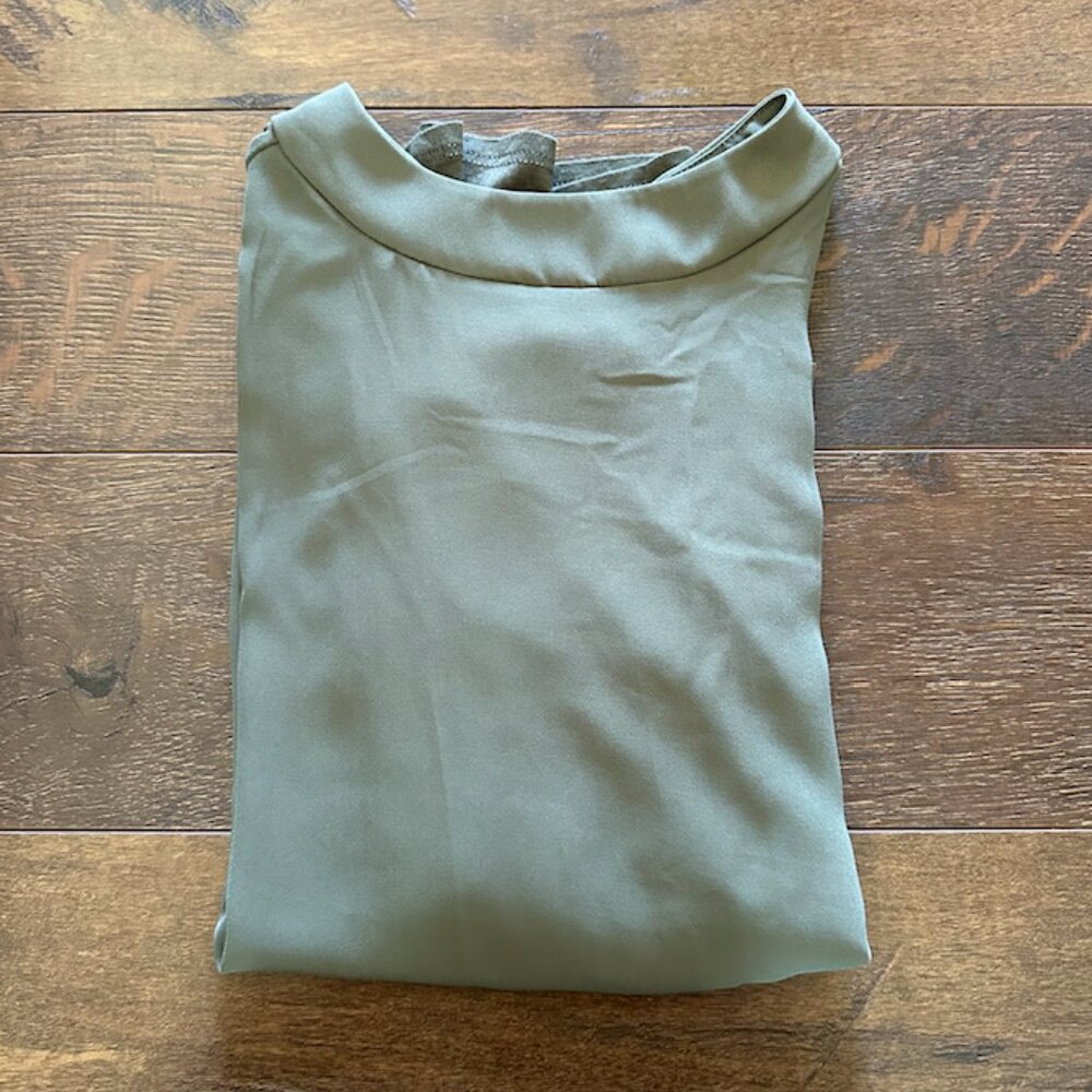 Women's Green Sleeveless Blouse
